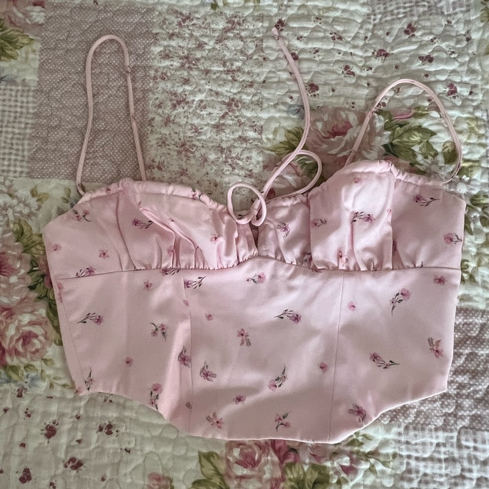 White Fox Corset Top